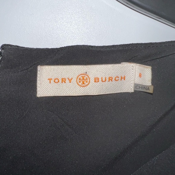 Tory Burch Dress Women’s Sz 8 Black Polyester Blend Sleeveless Zip Up - Picture 3 of 13